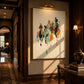 Rider Procession artwork displayed in an interior setting, view 5.
