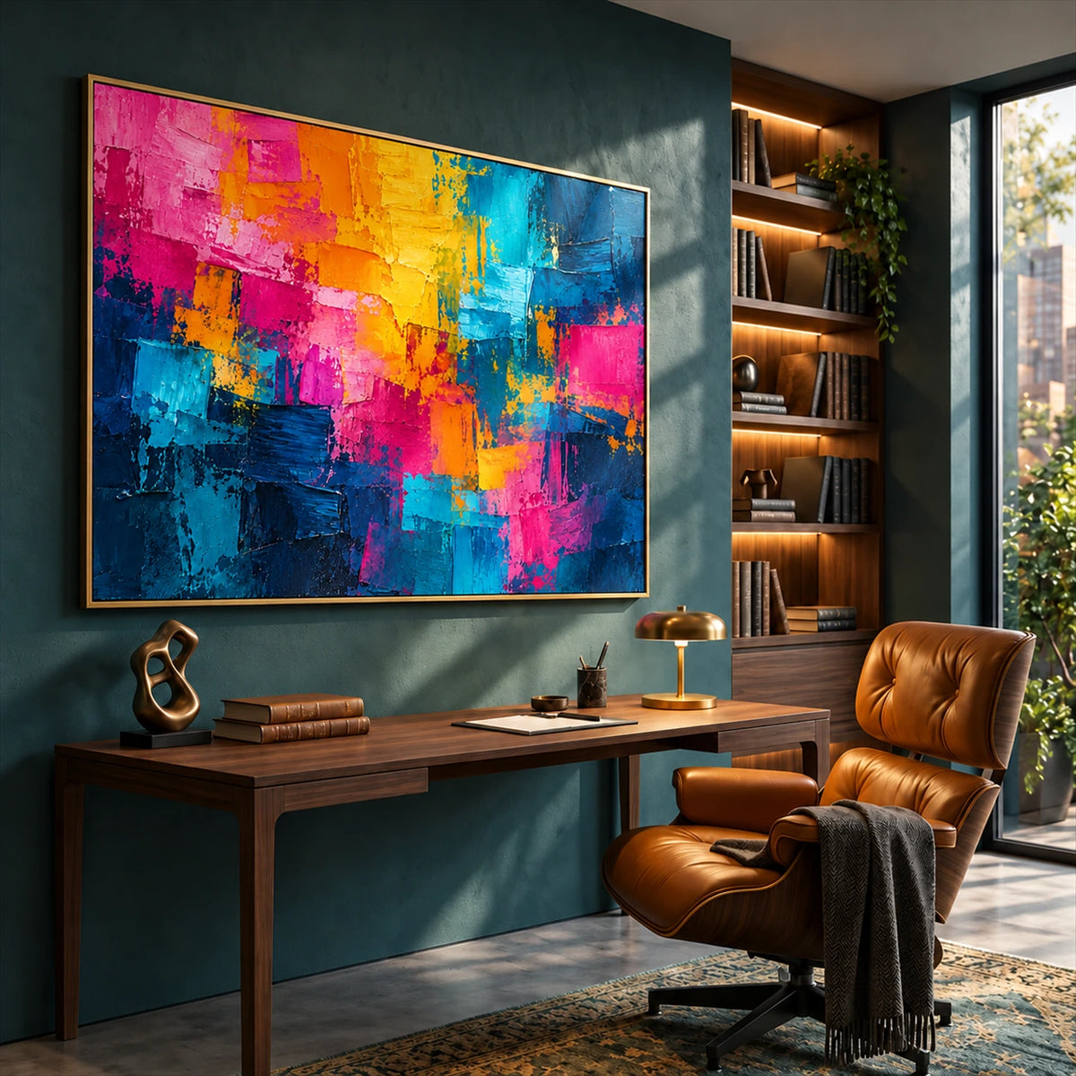 Chromatic Rhythm artwork displayed in an interior setting, view 5.