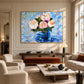 Cobalt Bouquet artwork displayed in an interior setting, view 1.