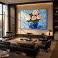 Cobalt Bouquet artwork displayed in an interior setting, view 3.