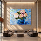 Cobalt Bouquet artwork displayed in an interior setting, view 4.