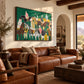 Painted Cavalcade artwork displayed in an interior setting, view 5.