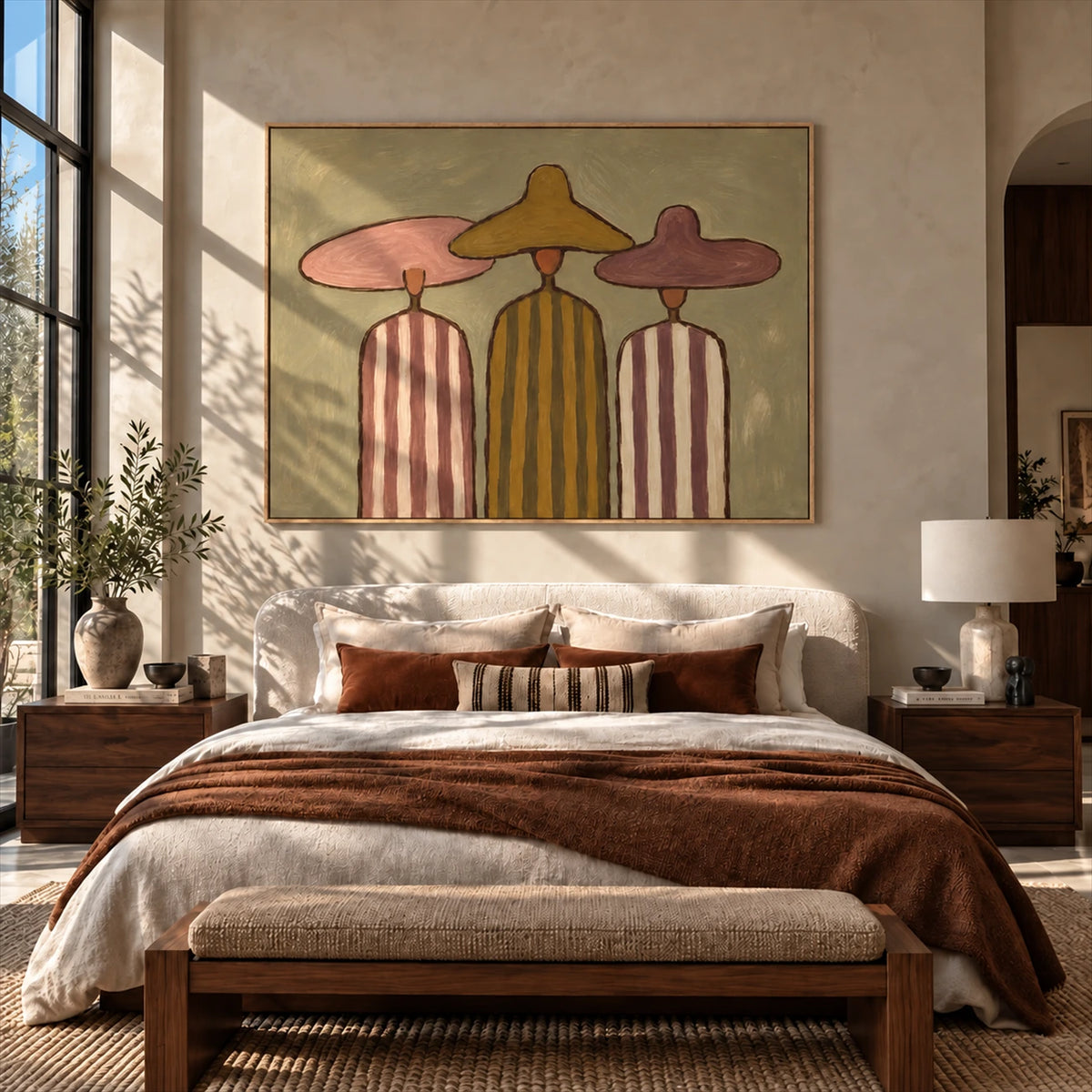 Sombrero Trio artwork displayed in an interior setting, view 5.