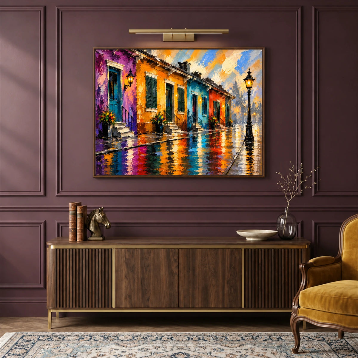 Rainwashed Colors artwork displayed in an interior setting, view 4.