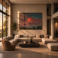 Crimson Cloudbank artwork displayed in an interior setting, view 4.
