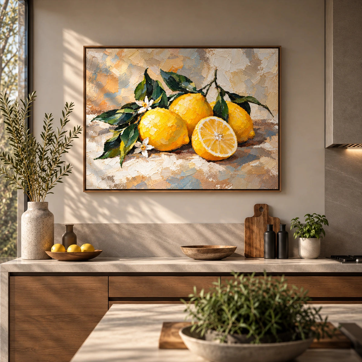 Lemon Blossom artwork displayed in an interior setting, view 1.