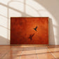Ember Hover artwork displayed resting on a tiled floor against a sunlit wall.