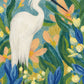 Heron Garden diptych, left panel artwork.