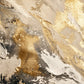 Gilded Confluence full artwork. Sweeping passages of ivory and warm gold cross a wide field of taupe, gray, and charcoal.