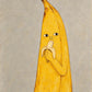 Banana Break full artwork. A bright yellow banana character pauses with a peeled banana in hand, its sideways glance adding a mischievous touch.