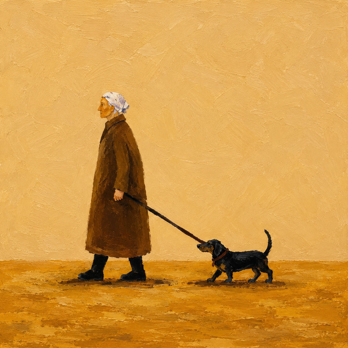 Golden Encounter diptych, right panel artwork.