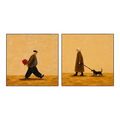 Golden Encounter Wall Art