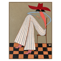 Scarlet Poise Wall Art
