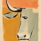 Terra Steer full artwork. A longhorn’s face emerges from broad blocks of ochre, sage, and warm orange.