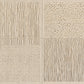 Ivory Quadrants full artwork. Four ivory sections alternate between fine vertical ridges and scattered impressions.