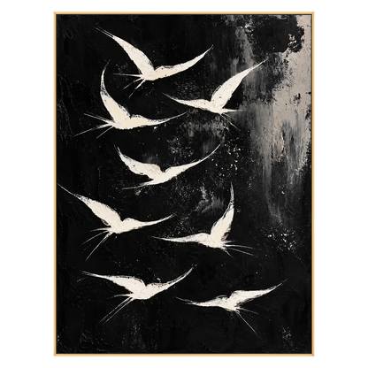 Ivory Ascension artwork in a gold frame on a transparent background.