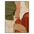Terracotta Contours Wall Art